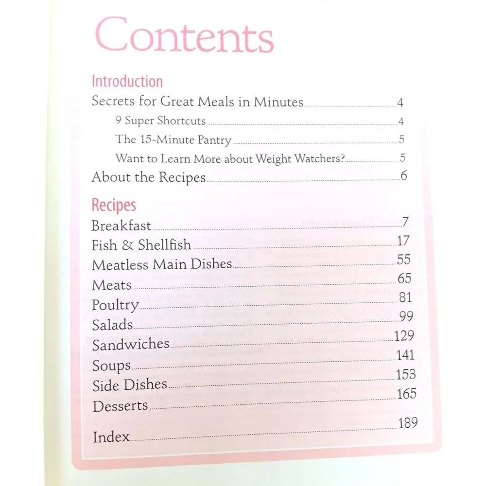 Our Best 5 Ingredient 15 Minute Recipes‎ by Inc. Staff Weight Watchers...2011